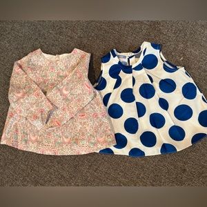 Jacadi tunics baby girl 12 months
